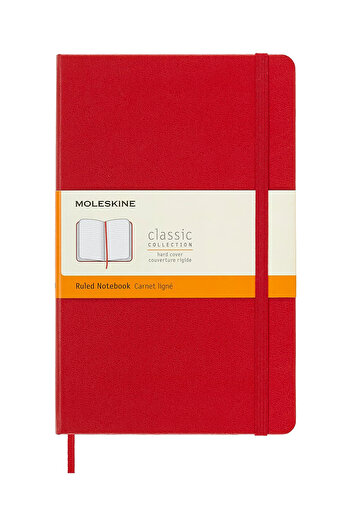 Moleskine Classic Lined 13x21cm 240 Sheets Hard Cover Notepad