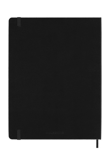 Moleskine دفتر ملاحظات كلاسيكي مقاس 19 × 25 سم بغطاء صلب غير مبطن 192 ورقة