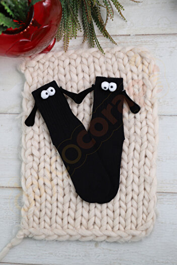 DAYCO Hand Holding Socks Magnetic Friendship & Lover Socks Socket Length