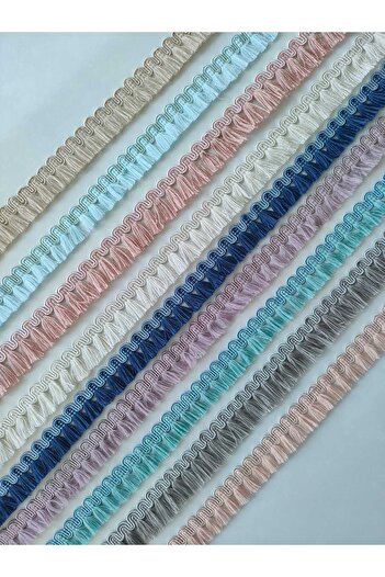 sarra 5 MT WATER STONE TASSELED GIPUR - SALMON