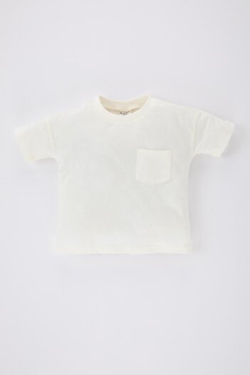 DeFacto Baby Boy Short Sleeve Crew Neck T-Shirt B7005a524sm