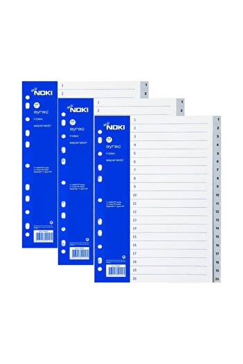 Noki Bookmark 1-20 Numbers (59220) 3 Pieces