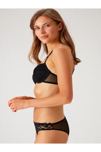 Pierre Cardin 4861 Underwire Push Up Padded Lace Fancy σουτιέν και εσώρουχα σετ εσωρούχων