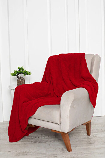 PİJAMOOD Claret Red Color Single Soft Wellsoft TV Blanket