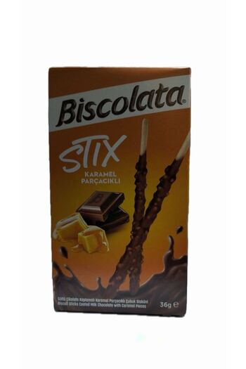 Biscolata Yeni Stix Karamel Parçacıklı 36 Gr x 16 Adet