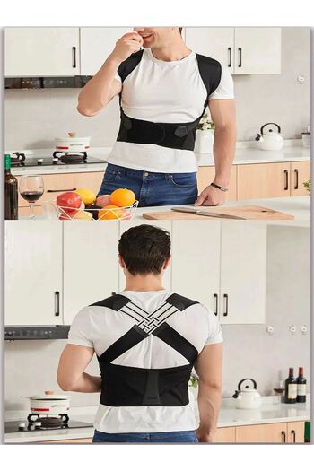 Özasya AVM Adjustable Back Posture Support Belt Posture Corrector Back Waist Corset Helping Upright Posture