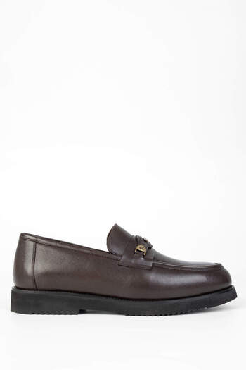 Tamer Tanca Men's Brown Genuine Leather Loafer Shoes