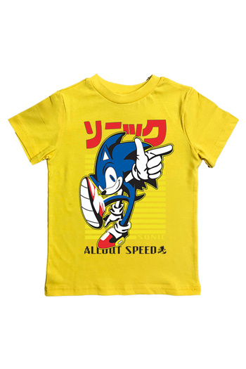 Sonic Children's Summer T-Shirt - Printed, Cotton Combed