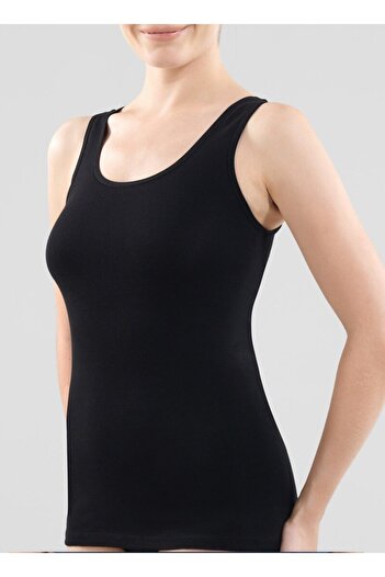 Blackspade Black Spade 1950 Essential 97% bumbac cu bretele late pentru femei, negru