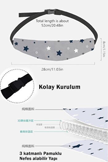 Ferdys Baby Stroller Head Support, Baby & Child Travel Head Support, Baby Car Seat Head Protector Bandana