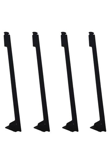 AS DESİGN Set of 4 Decorative Metal Hairpin Coffee Table Legs (52 cm Height)