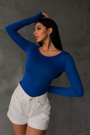 Bipantolon Bluză de damă Saks Blue Princess Guler
