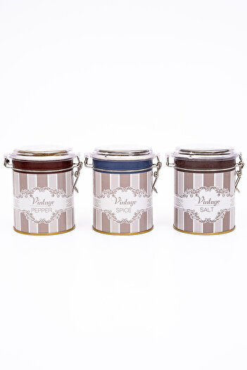 EVLE Erb19v5 Cylinder Storage Container with Lock Ø90 Set of 3, Elegance
