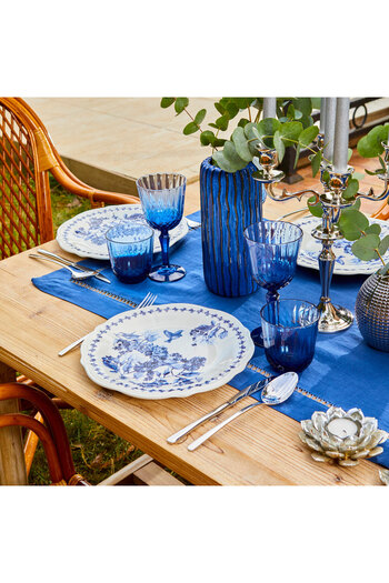 Bella Maison Vanessa Stoneware 48 Parça 12 Kişilik Yemek Takımı Mavi