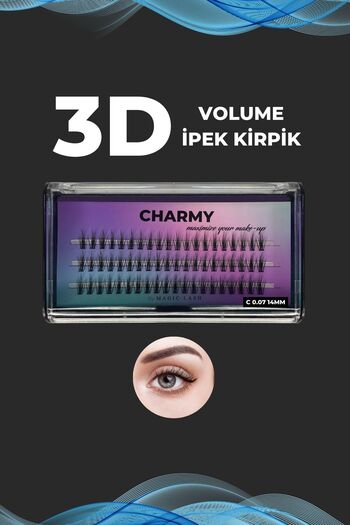 Magic Lash 14mm Uzunluk 3d Ekspres Volume Ipek Kirpik Charmy