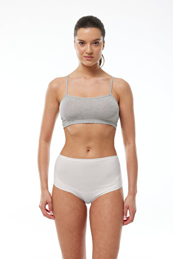 Malabadi Women's Ecru Modal Recovery Maternity Panties 198