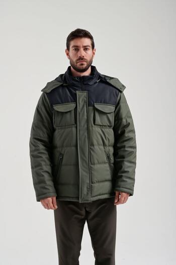 Exuma Men's Khaki Outdoor Coat2311139