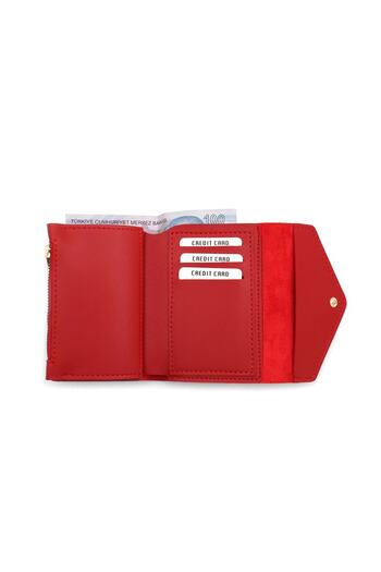 Womancraft Women's Wallet Red Hand Wallet Bag Accessory
