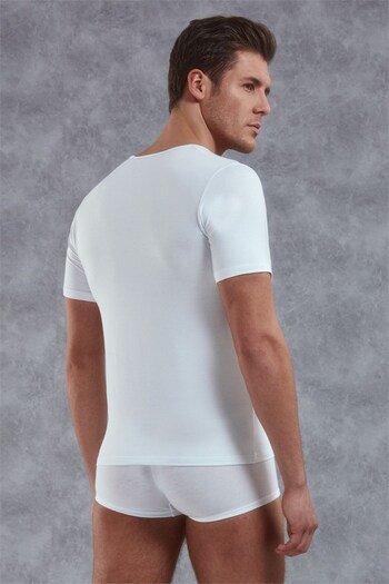Doreanse 2820 Men's Deep U-Neck T-shirt