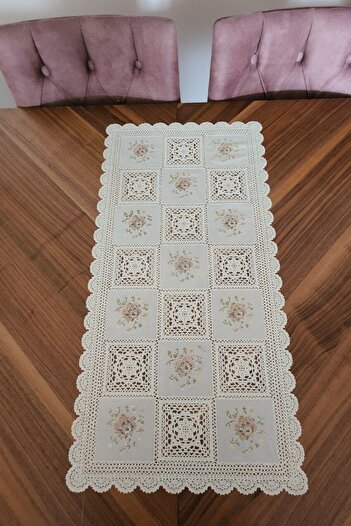 Başak Ev Tekstili 80cm x 40cm PVC Runner και Σερβίρισμα Τραπεζιού