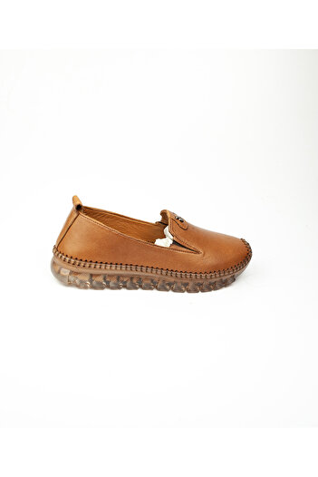 Voyager 9059 Tan Leather Women's Casual Shoes