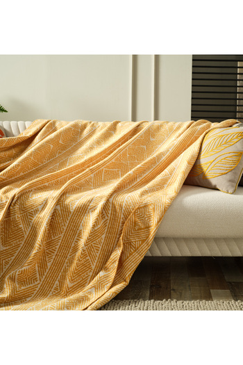 Doqu Home Lena Tek Kişilik Battaniye 150x200cm - Sarı