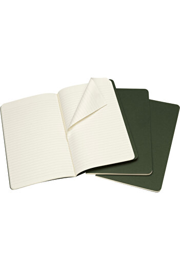 Moleskine Cahier Large 3-Piece Lined Journal Notebook, 13x21cm