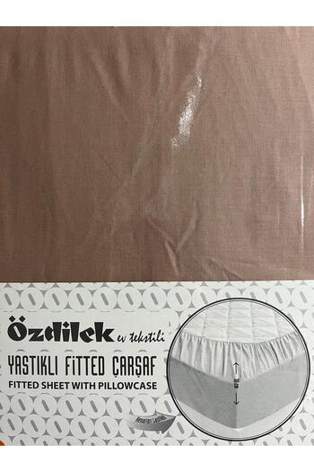 Özdilek ELEGANCE RANFORCE FITTED BED Sheet 100*200 SOIL COLORMIX