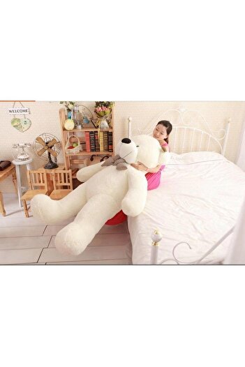 Sole 90 Cm Papyonlu Ayı - % 100 Yerli Pelüş Papyonlu Ayıcık