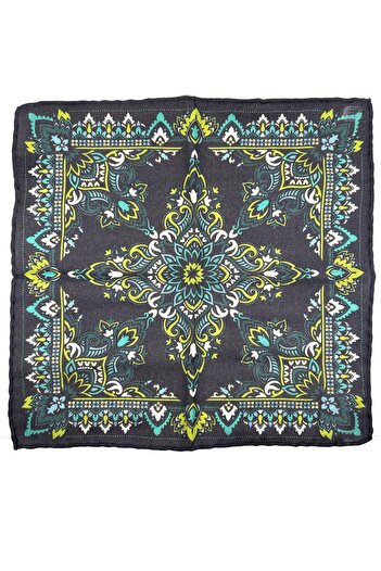 Kravatkolik Smoked Hand Stitched Italian Wool Pocket Handkerchief WL02