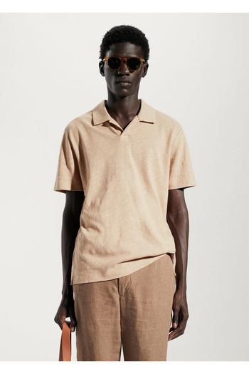MANGO Man Slim Fit Cotton Polo Shirt