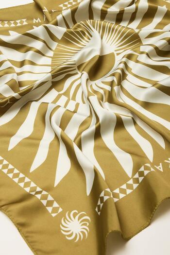 Manuka PATTERNED SATIN NECK SCARF SARA
