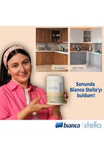 Bianca Stella Su Bazlı Saf Akrilik Yeni Nesil Dönüşüm Boyası 0,5 Lt 1040-Verde