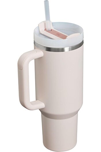 Stanley Quencher H2.0 FlowState Paslanmaz çelik Vakum Yalıtımlı Bardak 40 أونصة 1,18 لتر روز كوارتز 2.0