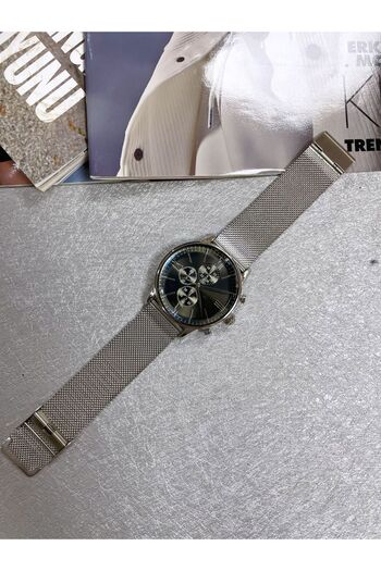 Bimodabu Roman Numeral Steel Mesh Cord Men's Wristwatch