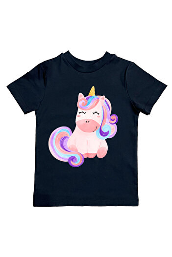 UNICORN набивна бавовняна гребінчаста бавовняна тканина літній дитячий тисорт