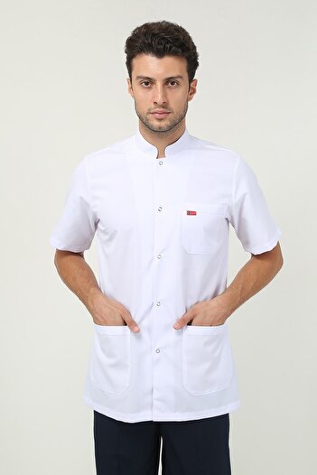 TIPTEKS Men's Judge Collar Jacket Boy Short Sleeve Doctor - Teacher Apron