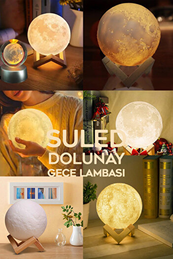 SULED Sl-1025 3d Dolunay Gece Lambasıhava