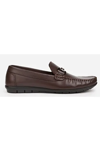 Pierre Cardin 90146 Καφέ Ανδρικά Loafer Casual Δερμάτινα Παπούτσια