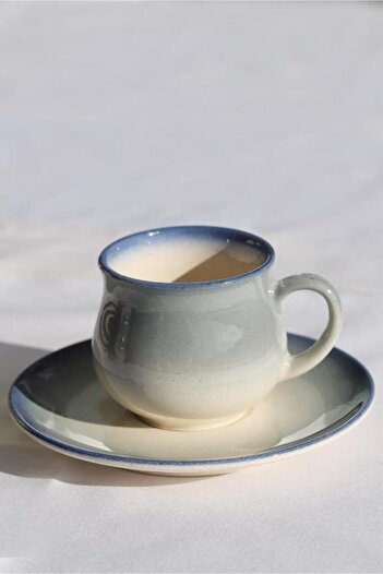 M'art Home Sipahi Gray 2-Person Coffee Cup Set 150 ml