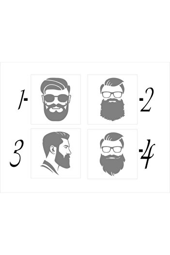 SEÇ Bearded Man Sticker