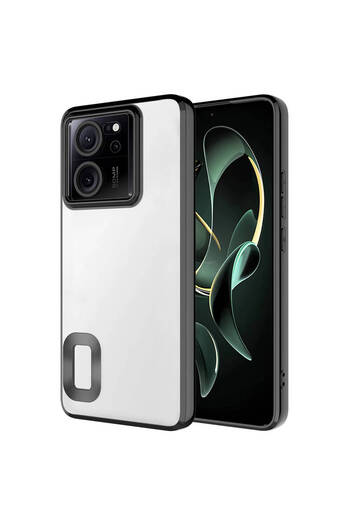 Fibaks For Xiaomi Mi 13t -13T Pro Case Camera Lens Protection Transparent Color Logo Showing Glossy Cover