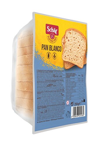Schar 6'lı Glutensiz Ekmek Seti Pan Blanco Pan Multigrano 250g 6 Adet Dilimli Ekmek