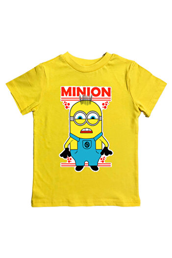 Minions Καλοκαιρινό Παιδικό T-Shirt - Βαμβακερό χτενισμένο με στάμπα