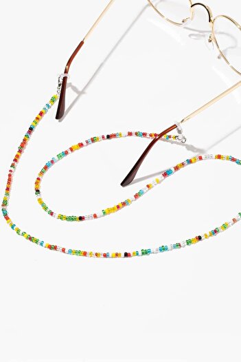 New Obsessions Pack of 3 Colorful Beads Eyeglass Chain and Strap