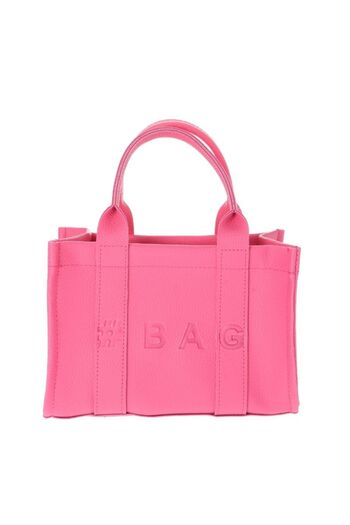 Baghashtag Pink Leather Mini Tote Bag