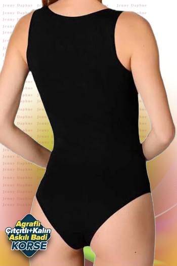 Jenny Daphne front agraphed thick straps firming badi corset with snap fastener formtime - 9109
