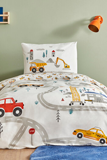 Karaca Home Young Race 100% Cotton Fitted Single Bedding Set