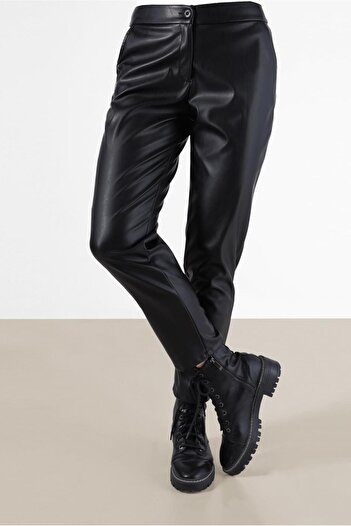 Alvina NARROW LEGS FUNNY LEATHER PANT 70312