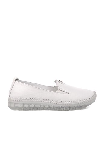 Voyager 9059 Pantofi de damă din piele naturală albă